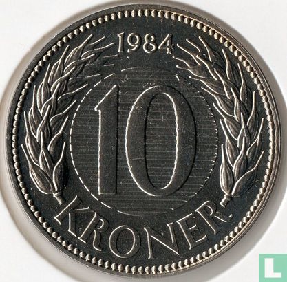 Denemarken 10 kroner 1984 - Afbeelding 1