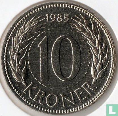 Denmark 10 kroner 1985 - Image 1