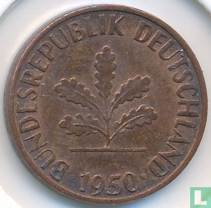 Germany 1 pfennig 1950 (G) - Image 1