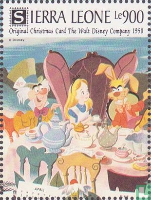 Walt Disney Cartes de Noël 