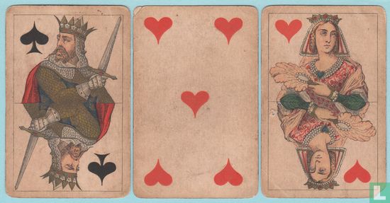 Glazietnija, Keizerlijke Speelkaartenfabriek, St. Petersburg, 24 Speelkaarten, Playing Cards, 1900 - Afbeelding 2