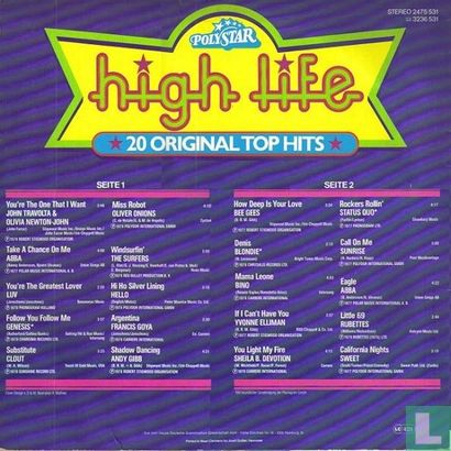 High Life 20 Orginal Top Hits - Afbeelding 2