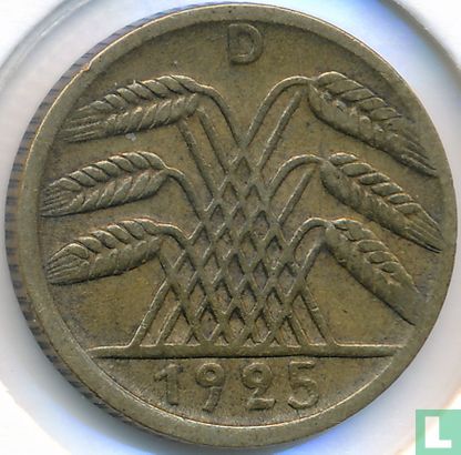 Duitse Rijk 5 reichspfennig 1925 (D) - Afbeelding 1