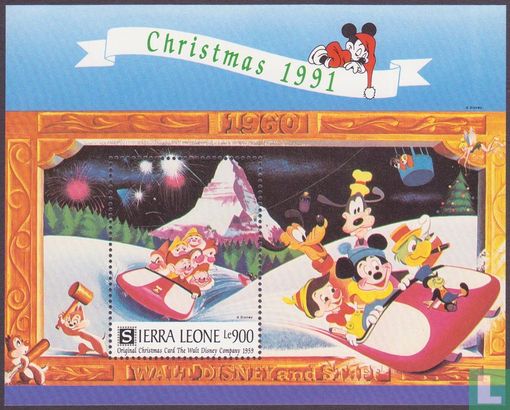 Walt Disney Cartes de Noël 
