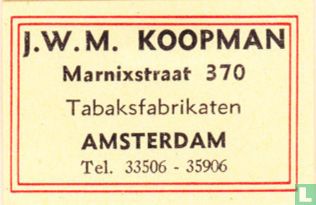 Tabaksfabrikant J.W.M. Koopman - Image 1