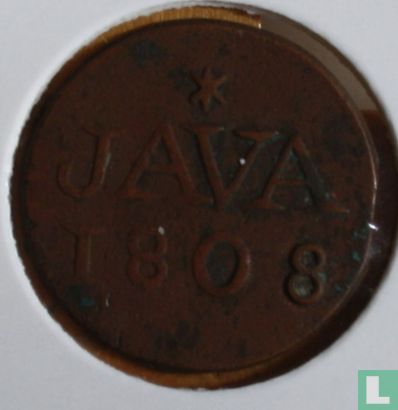 Java 1 duit 1808 (VOC) - Afbeelding 1