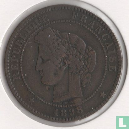 France 10 centimes 1898 - Image 1