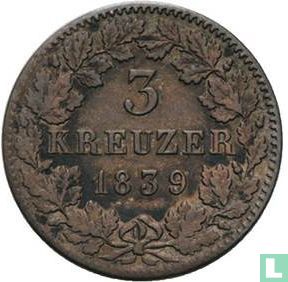 Bavière 3 kreuzer 1839 - Image 1