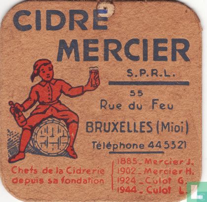 Cidre Mercier (recto/verso) - Image 1