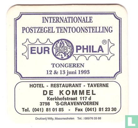 Europhila - Hotel,restaurant,taverne De Kommel