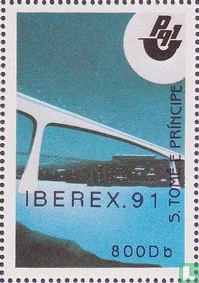 Postzegeltentoonst.  Iberex 91