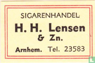 Siagarenhandel H.H. Lensen en zoon