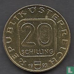 Autriche 20 schilling 1993 "200th anniversary Birth of Franz Grillparzer" - Image 1