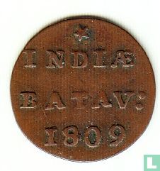 Nederlands-Indië ½ duit 1809 - Afbeelding 1