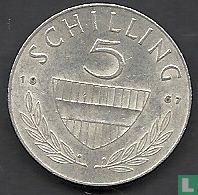 Autriche 5 schilling 1967 - Image 1