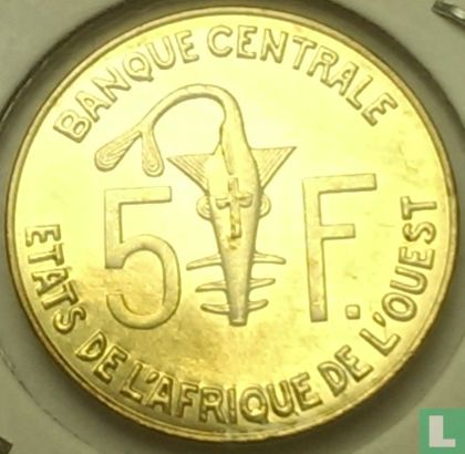 États d'Afrique de l'Ouest 5 francs 2003 - Image 2