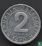 Autriche 2 groschen 1970 (BE) - Image 1