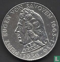 Oostenrijk 2 schilling 1936 "200th anniversary Death of Prince Eugen of Savoy" - Afbeelding 2