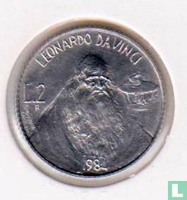San Marino 2 lire 1984 "Leonardo Da Vinci" - Afbeelding 1