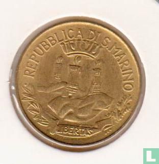 San Marino 20 lire 1982 "afschaffing van nood" - Afbeelding 2