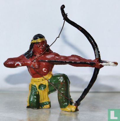 Kneeling Indian with bow - Image 1