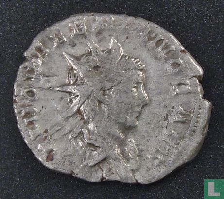 Romeinse Rijk, AR Antoninianus, 256-258 AD, Valerianus II als divus onder Gallienus, Lugdunum, 257-258 AD - Afbeelding 1