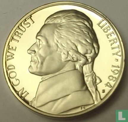Verenigde Staten 5 cents 1984 (PROOF) - Afbeelding 1