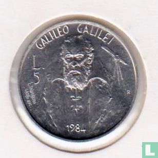 San Marino 5 Lire 1984 "Galileo Galilei" - Bild 1