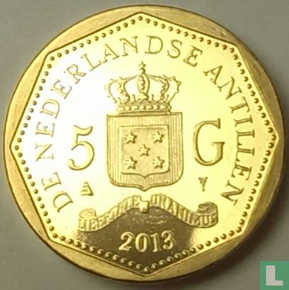 Nederlandse Antillen 5 gulden 2013 "St. Martin flag" - Afbeelding 1