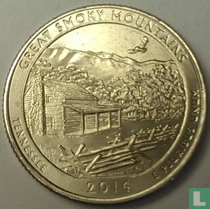 Vereinigte Staaten ¼ Dollar 2014 (D) "Great Smoky Mountains national park - Tennessee" - Bild 1