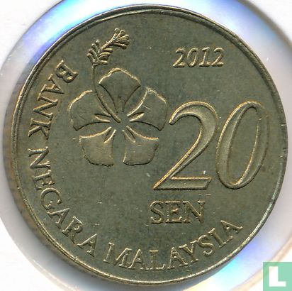 Malaysia 20 sen 2012 - Image 1