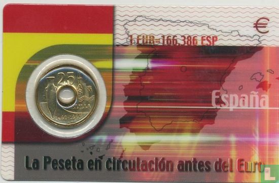 Spanje 25 pesetas 1997 (coincard) "Melilla" - Afbeelding 1