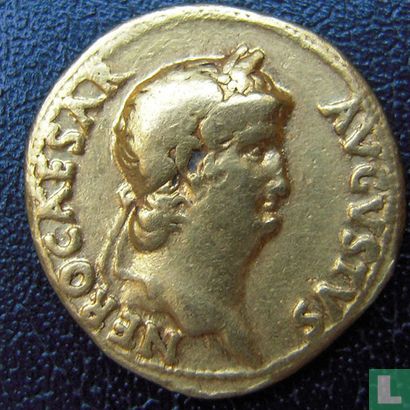 Romeinse Rijk Aureus Nero 64-66 AD (Janustempel) - Afbeelding 1