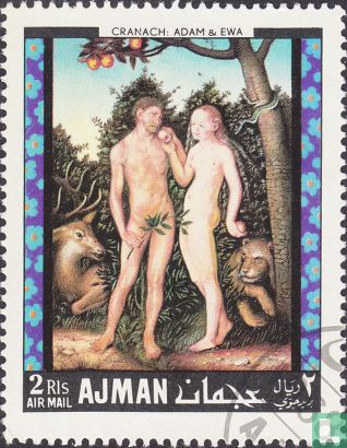 Eve et Adam de peintures