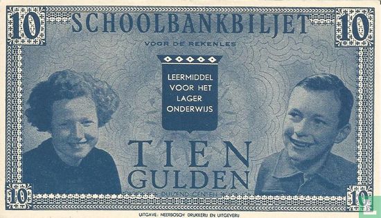 Schoolgeld 10 Gulden 