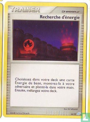 Recherche d'énergie