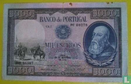 1000 Escudos 1942 Ch.7 - D. Afonso Henriques - Image 1
