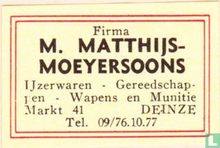 Firma M. Matthijs-Moeyersoons