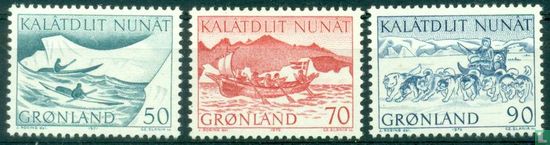 Transport de courrier au Groenland