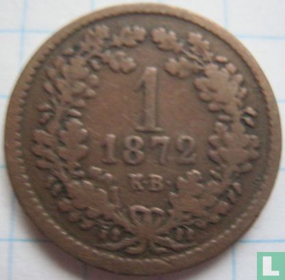 Hongarije 1 krajczar 1872 - Afbeelding 1
