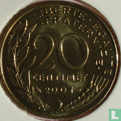France 20 centimes 2001 - Image 1