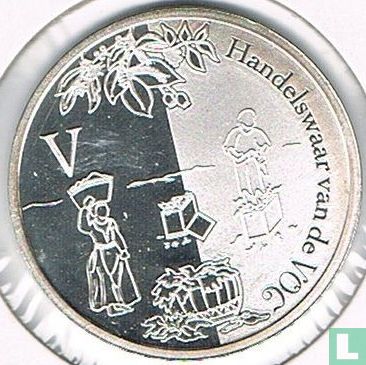 Legpenning Rijksmunt 2002 "V - Handelswaar van de VOC" - Afbeelding 1