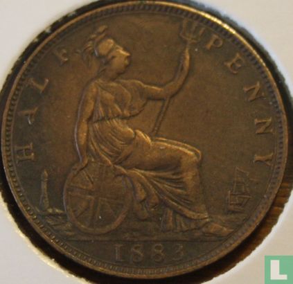 Verenigd Koninkrijk ½ penny 1883 - Afbeelding 1