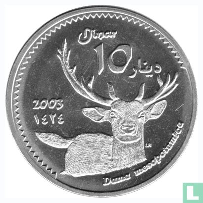 Kurdistan 10 dinars 2003 (year 1424 - Silver - Proof - Pattern) - Afbeelding 1