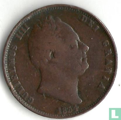 Verenigd Koninkrijk ½ penny 1834 - Afbeelding 1
