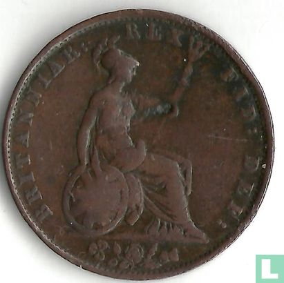 Royaume Uni ½ penny 1834 - Image 2