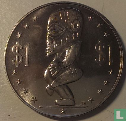 Îles Cook 1 dollar 1973 - Image 2