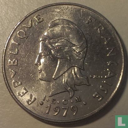 Nieuwe Hebriden 20 francs 1979 - Afbeelding 1