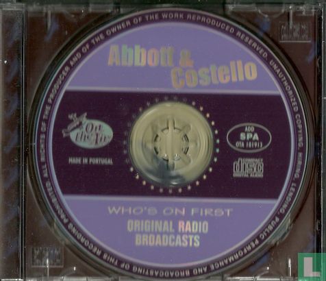 Who's on first: Original Radio Broadcasts - Afbeelding 3