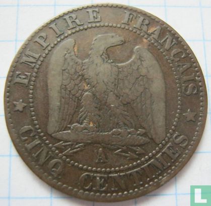 Frankrijk 5 centimes 1861 (A) - Afbeelding 2